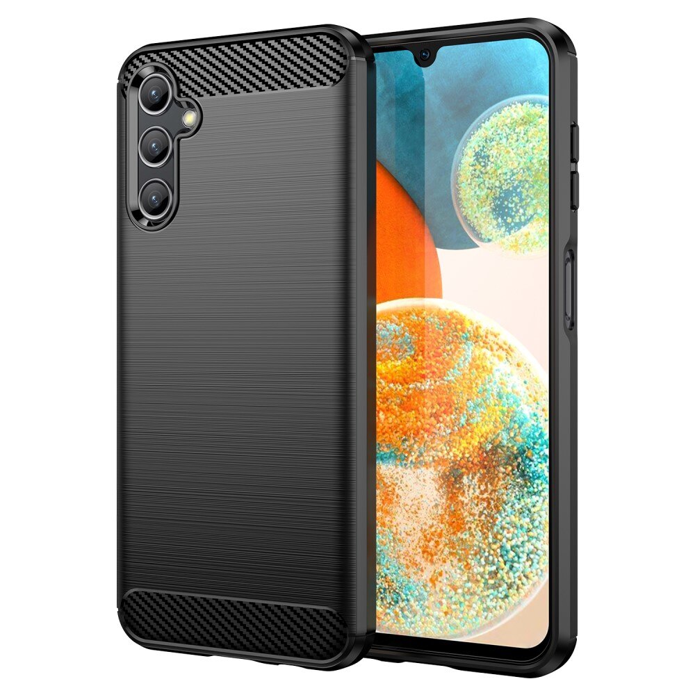 Hoesje TPU Brushed Samsung Galaxy A14 Zwart