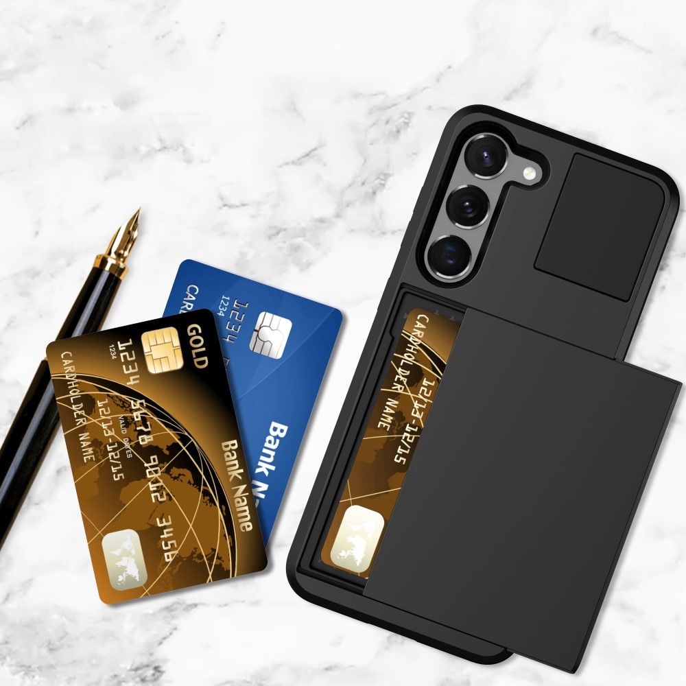 Samsung Galaxy S23 Plus Hoesje met Cardslot Zwart