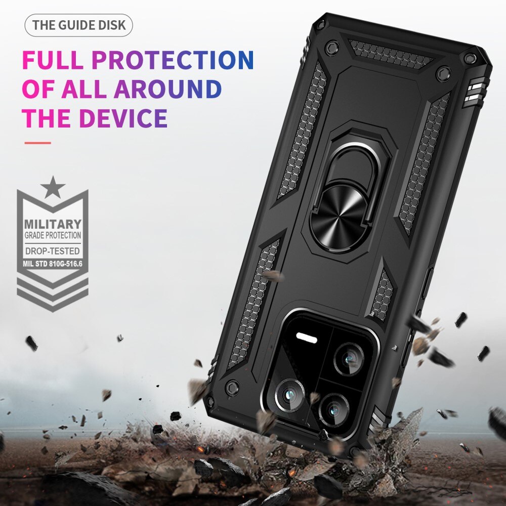 Xiaomi 13 Pro Hybridcase Tech Ring zwart