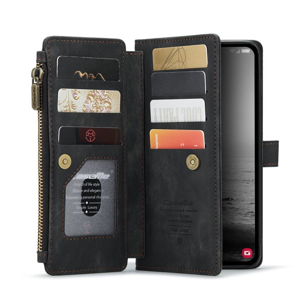 Bookcover hoesje Rits Samsung Galaxy A14 Zwart