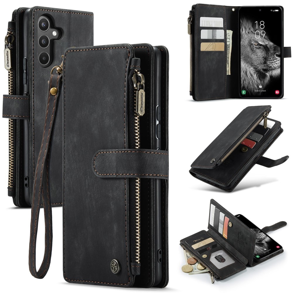 Bookcover hoesje Rits Samsung Galaxy A34 zwart