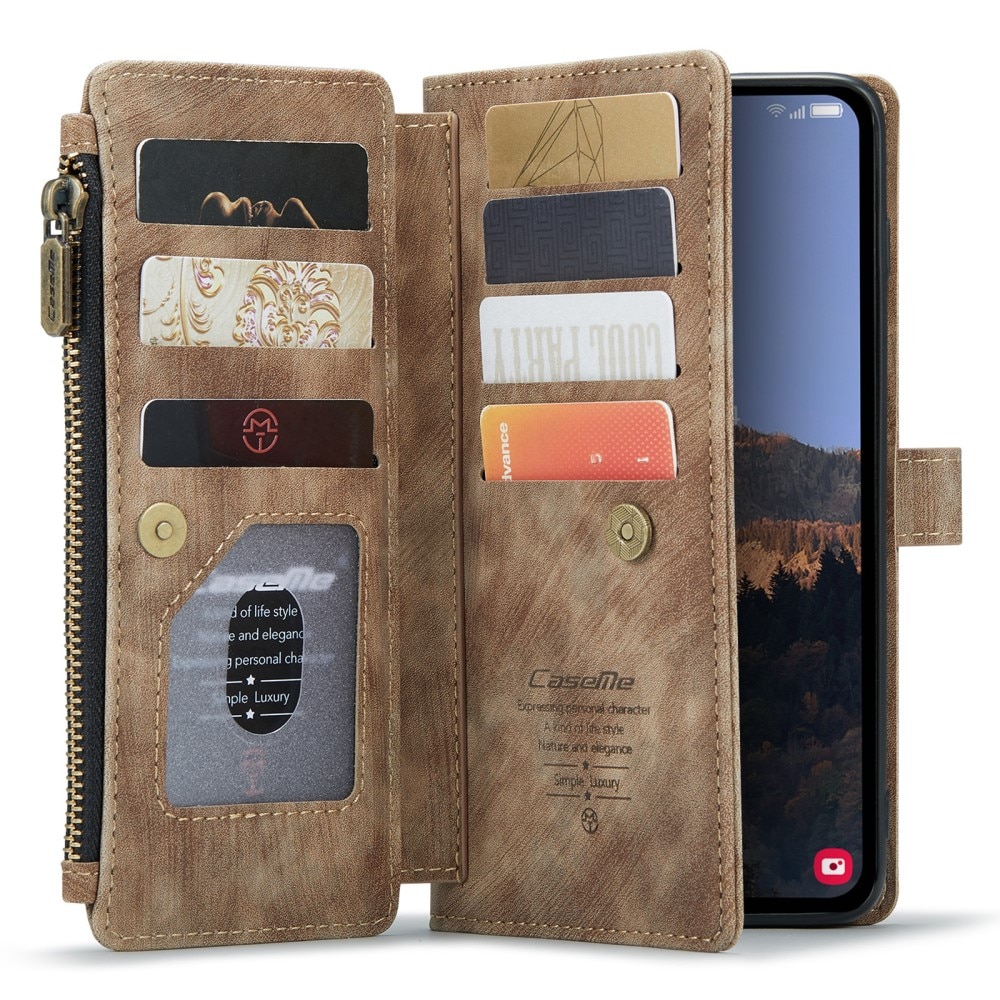 Bookcover hoesje Rits Samsung Galaxy A34 bruin