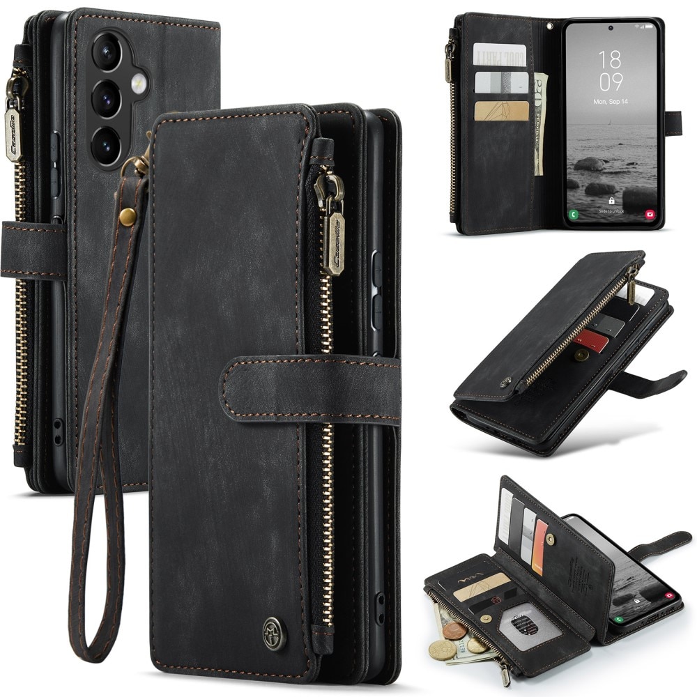 Bookcover hoesje Rits Samsung Galaxy A54 zwart