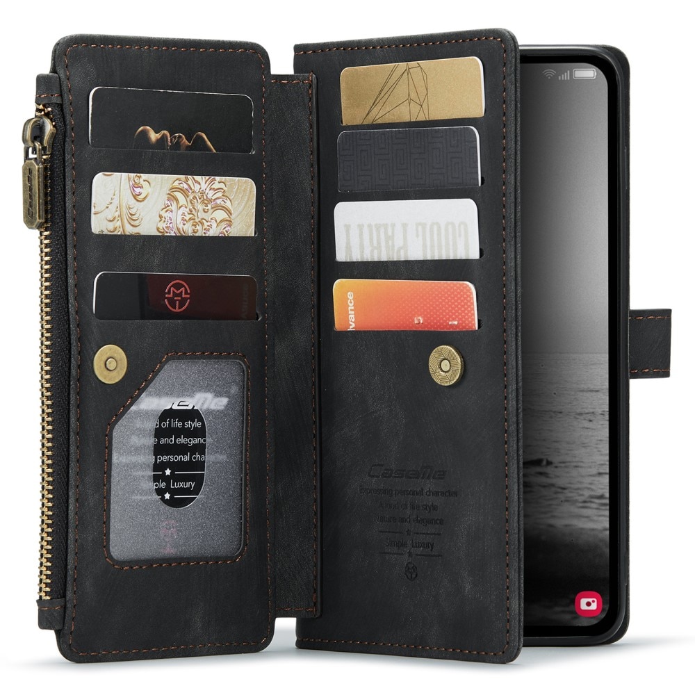 Bookcover hoesje Rits Samsung Galaxy A54 zwart