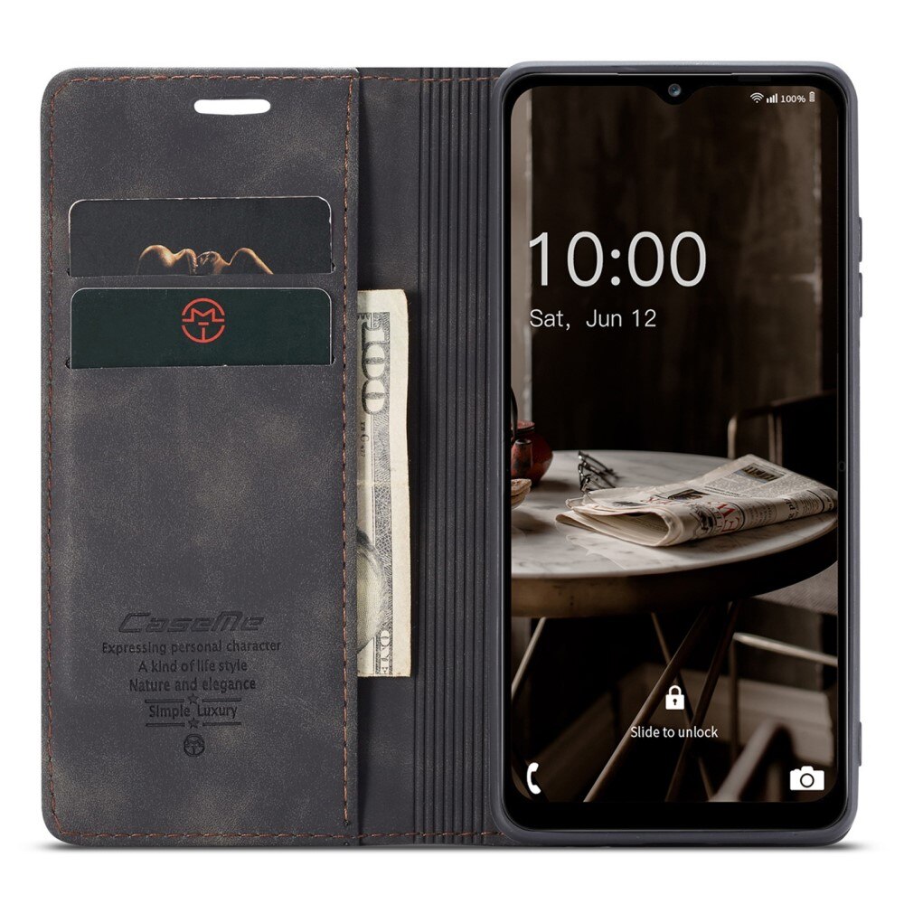 Slim Bookcover hoesje Samsung Galaxy A14 zwart