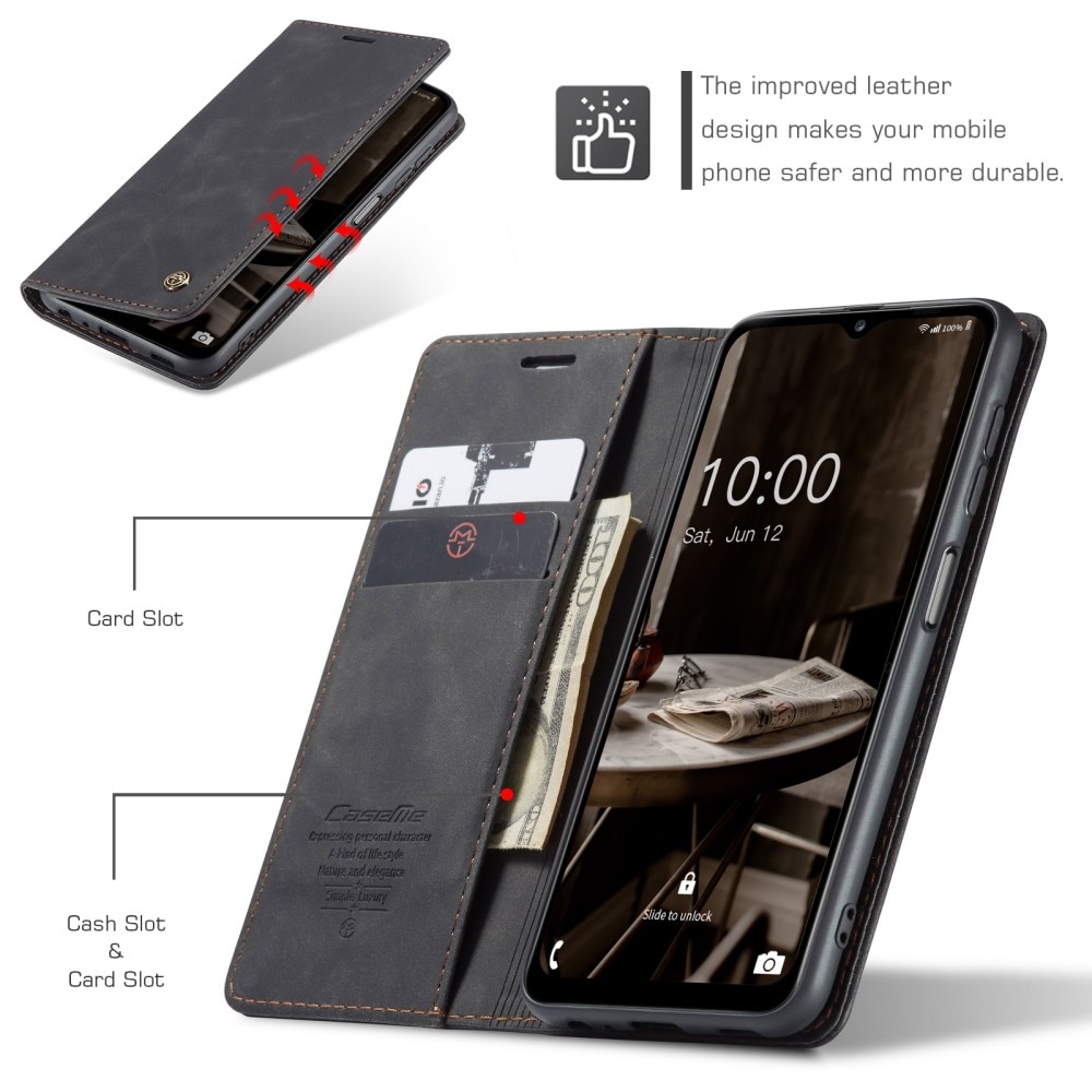 Slim Bookcover hoesje Samsung Galaxy A14 zwart