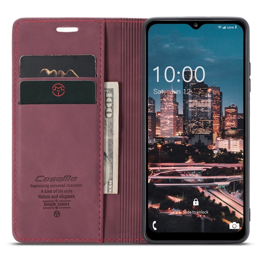 Slim Bookcover hoesje Samsung Galaxy A14 rood