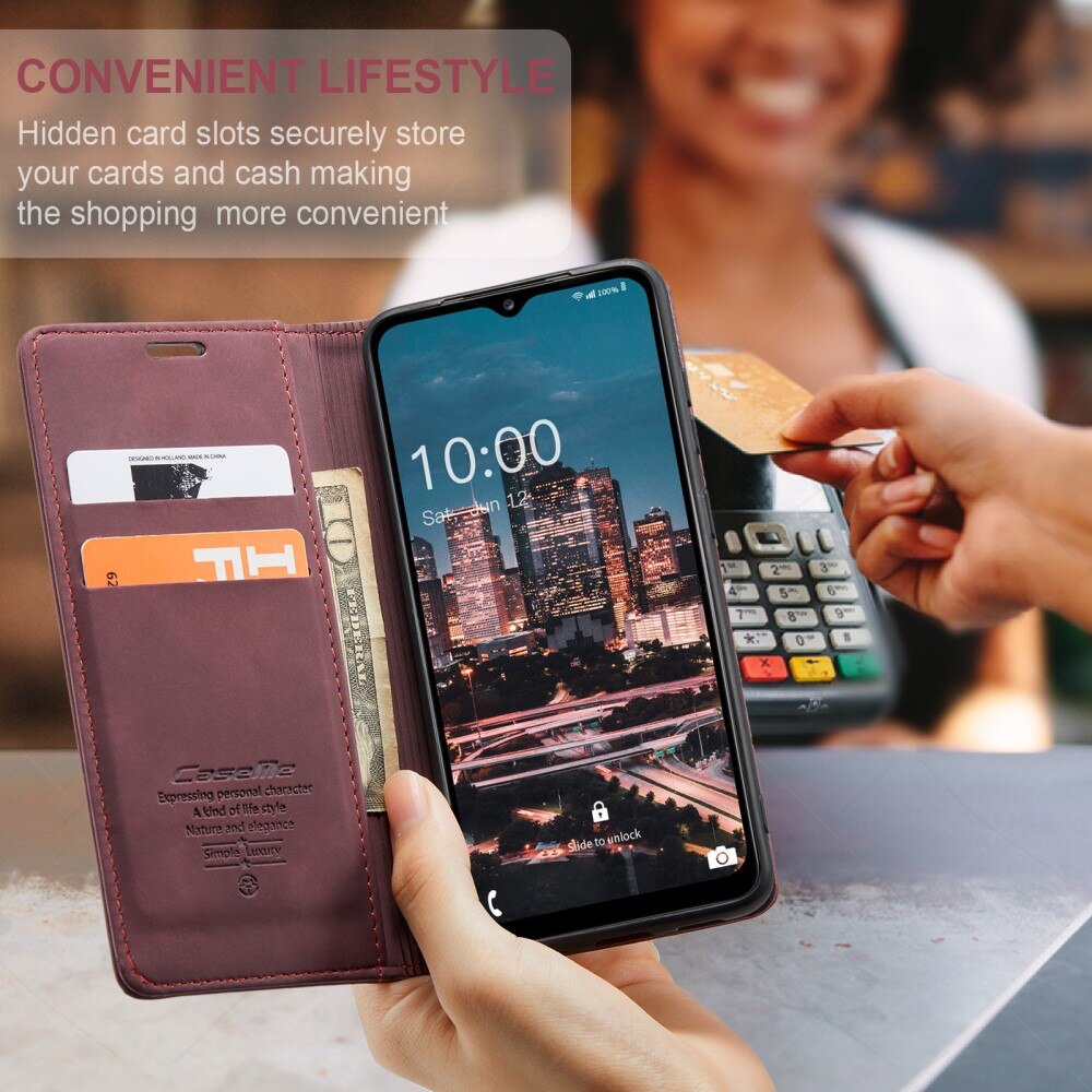 Slim Bookcover Hoesje Samsung Galaxy A14 Rood
