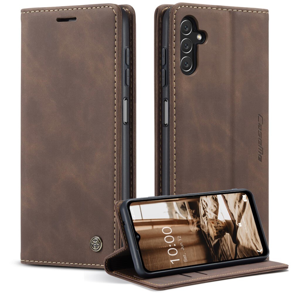Slim Bookcover Hoesje Samsung Galaxy A14 Bruin