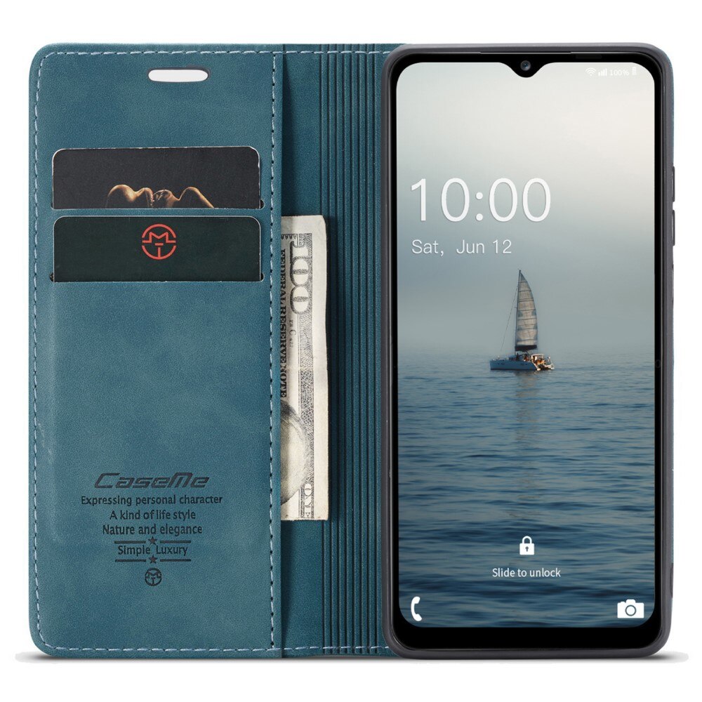 Slim Bookcover Hoesje Samsung Galaxy A14 Blauw