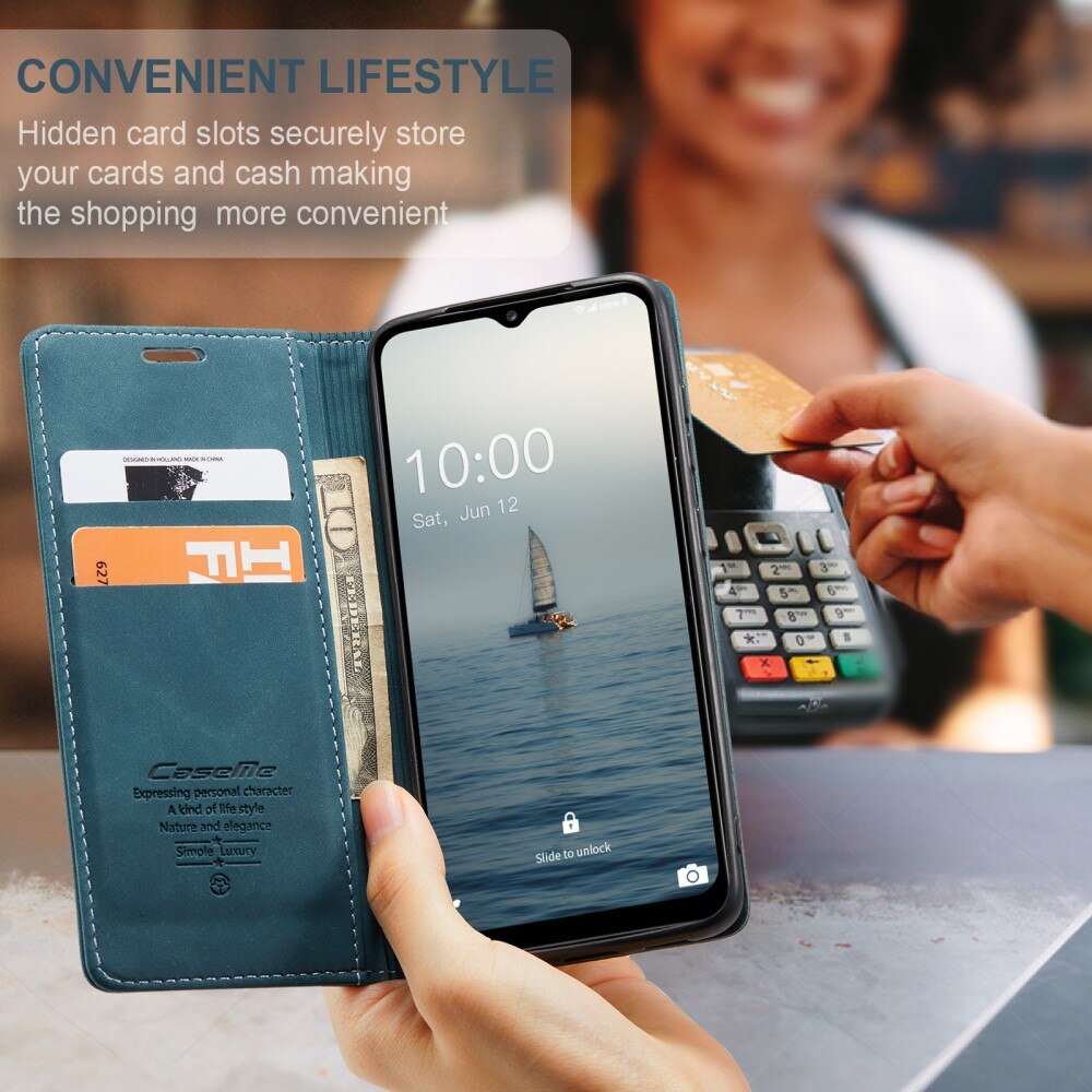 Slim Bookcover Hoesje Samsung Galaxy A14 Blauw
