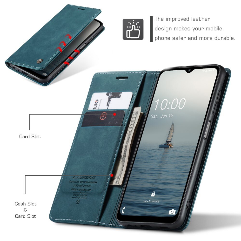 Slim Bookcover Hoesje Samsung Galaxy A14 Blauw