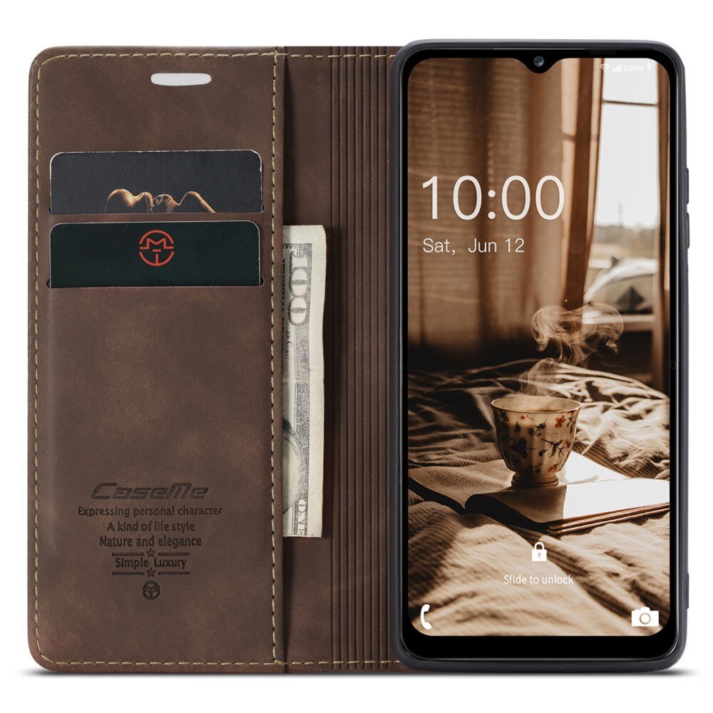 Slim Bookcover Hoesje Samsung Galaxy A34 Bruin