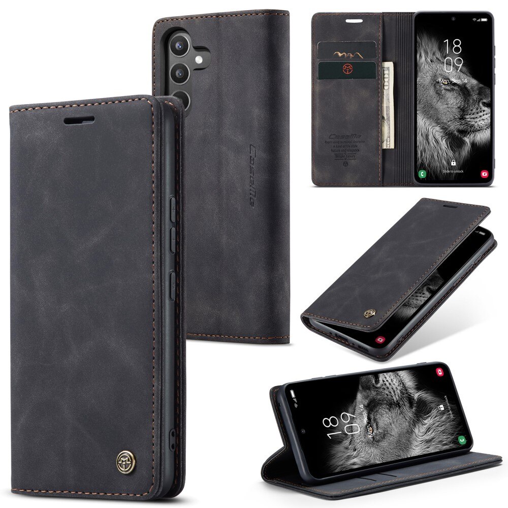 Slim Bookcover hoesje Samsung Galaxy A34 zwart