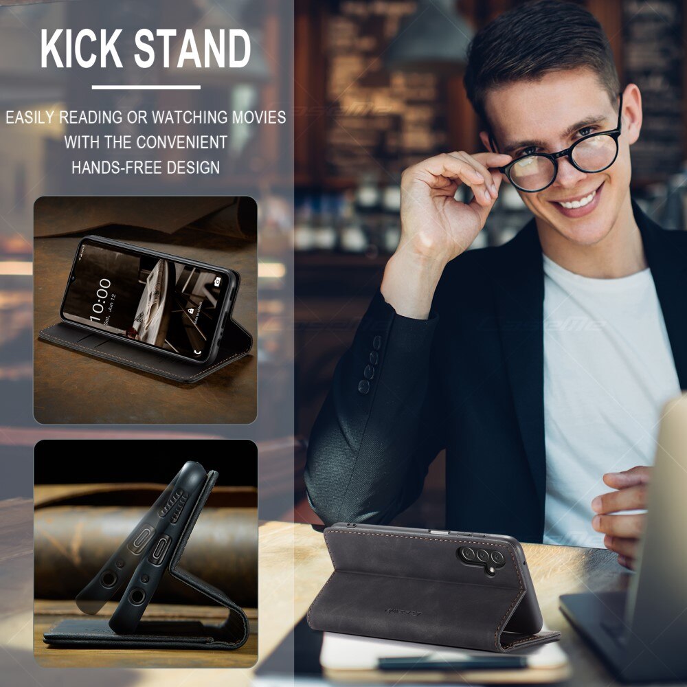 Slim Bookcover Hoesje Samsung Galaxy A34 Zwart