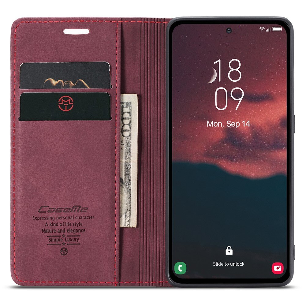 Slim Bookcover Hoesje Samsung Galaxy A54 Rood