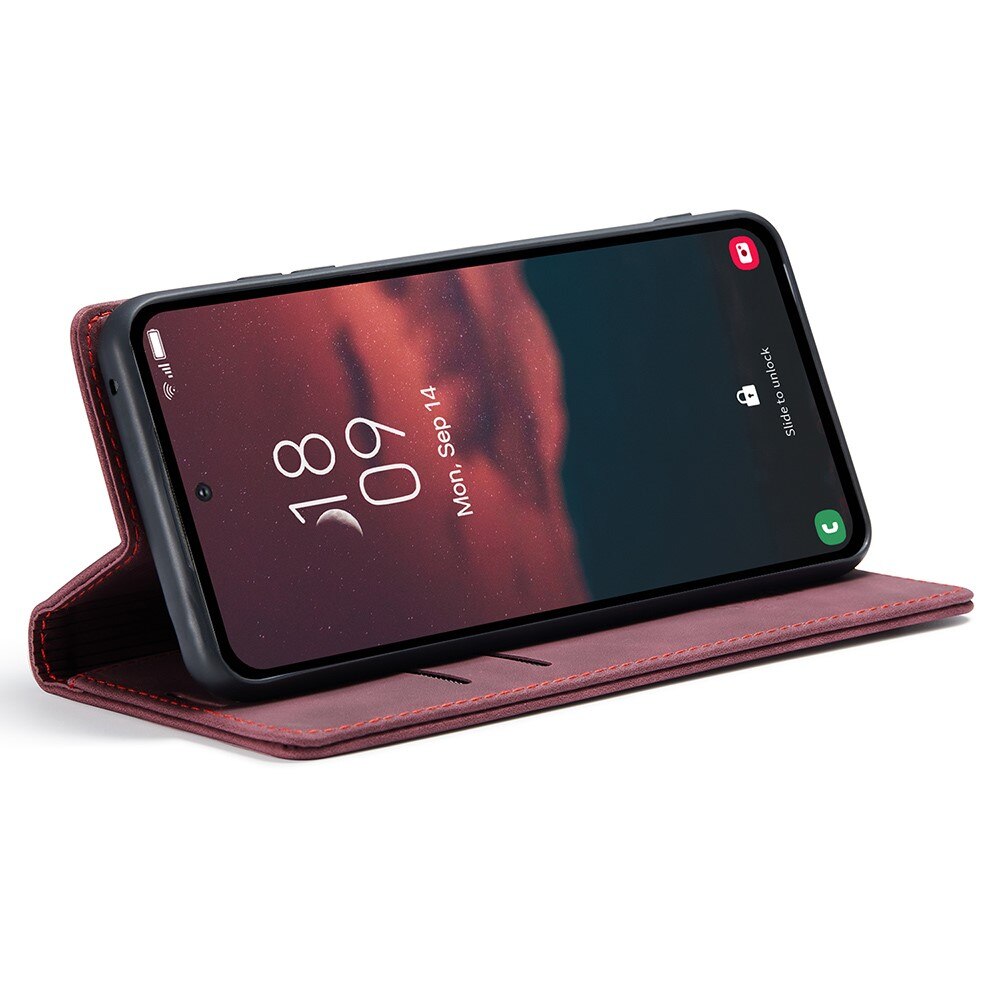 Slim Bookcover hoesje Samsung Galaxy A54 rood