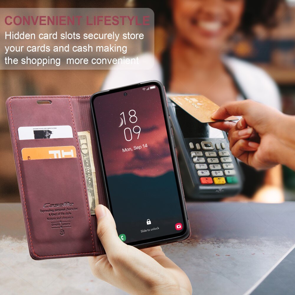 Slim Bookcover Hoesje Samsung Galaxy A54 Rood