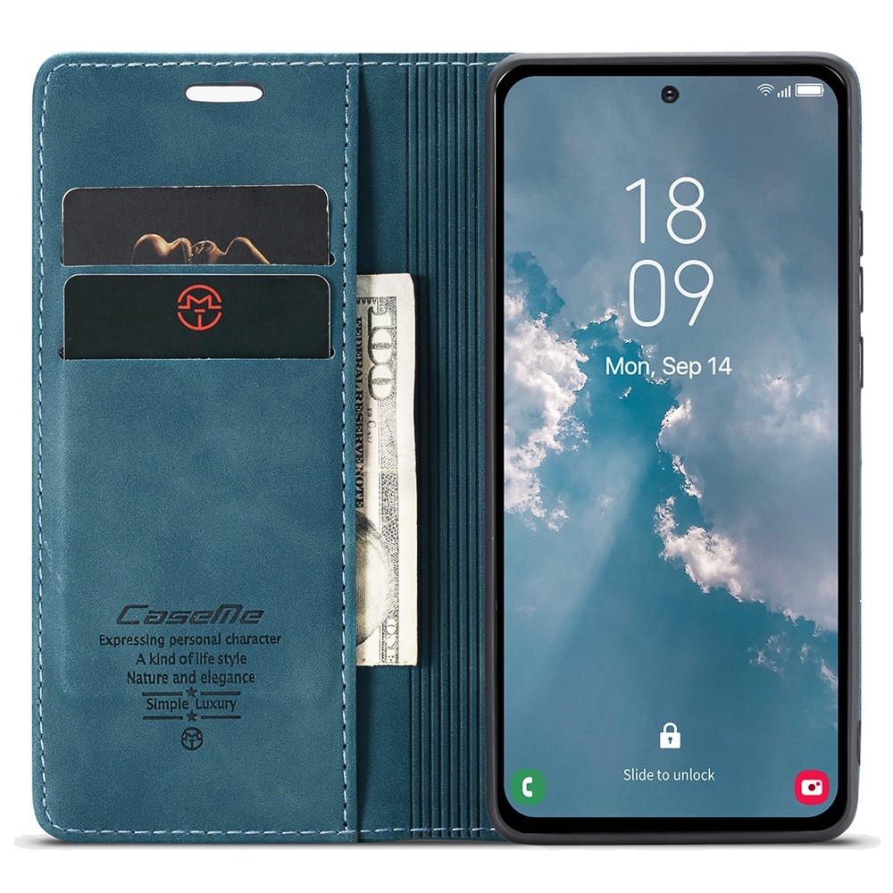 Slim Bookcover hoesje Samsung Galaxy A54 blauw