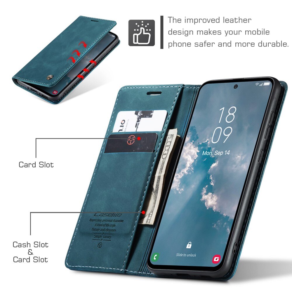 Slim Bookcover hoesje Samsung Galaxy A54 blauw