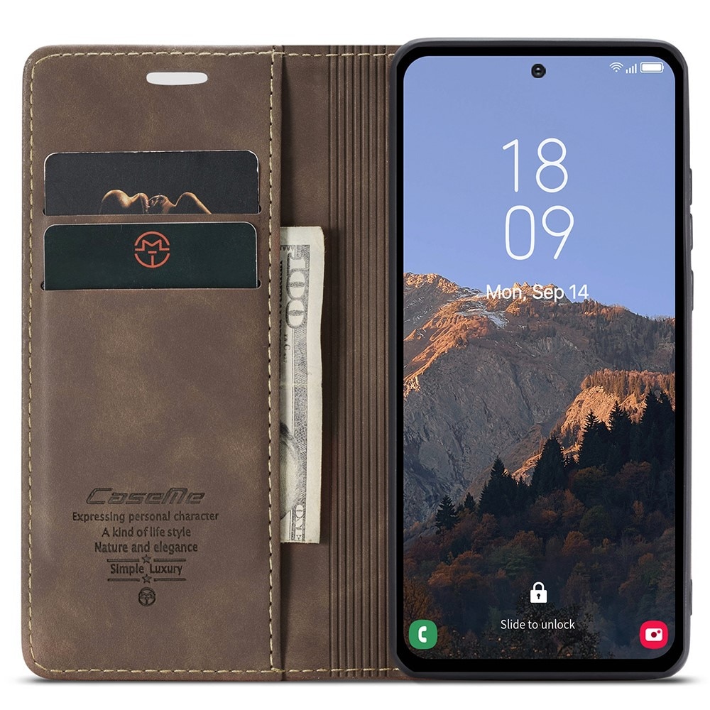 Slim Bookcover hoesje Samsung Galaxy A54 bruin