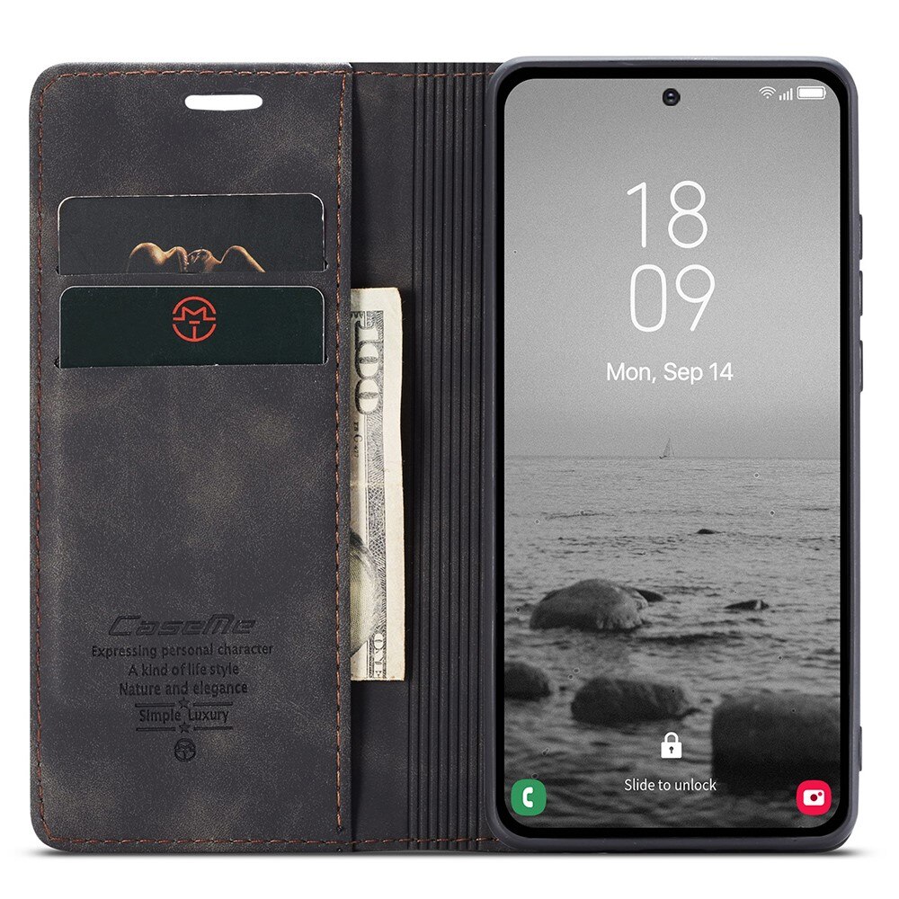 Slim Bookcover hoesje Samsung Galaxy A54 zwart