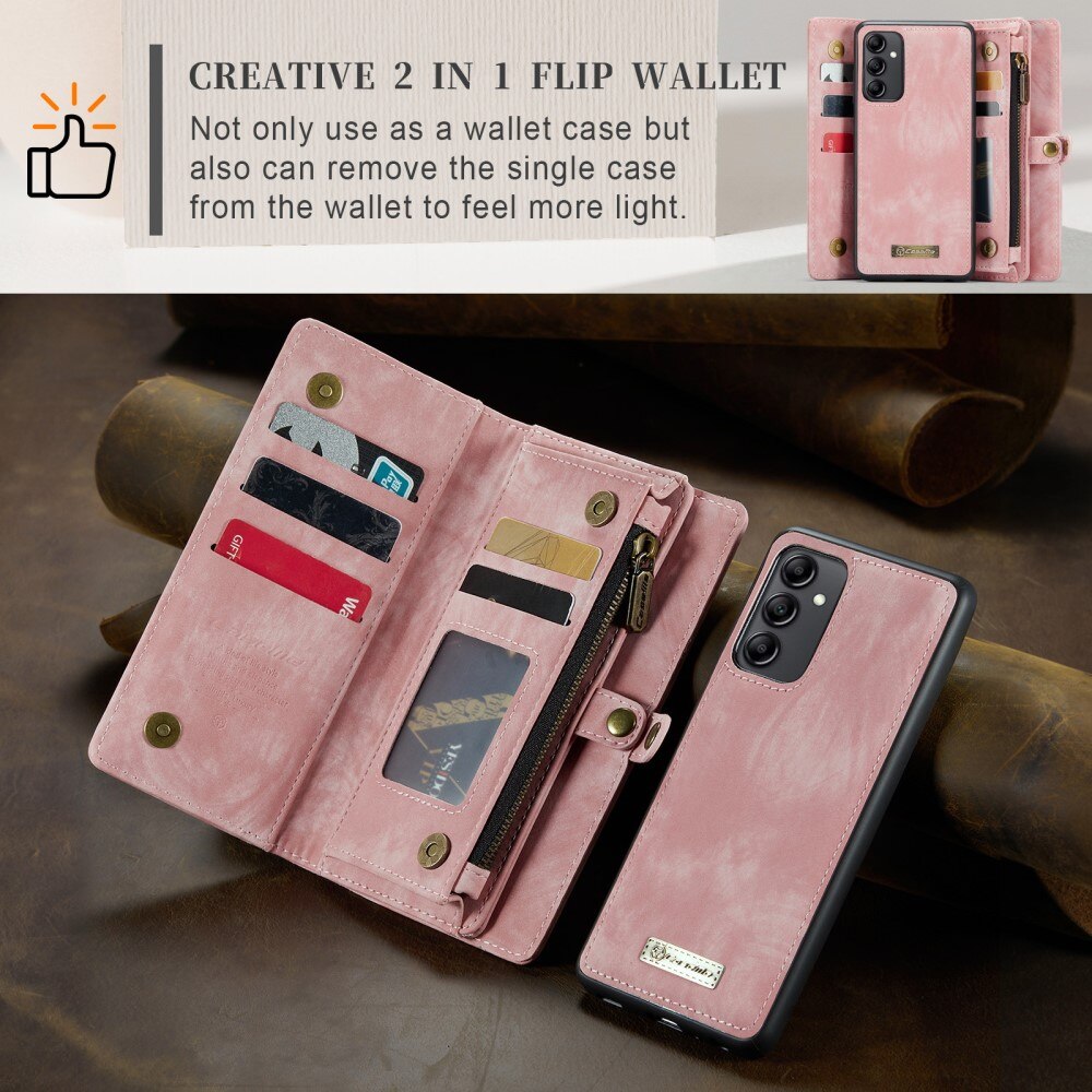 Multi-slot Hoesje Samsung Galaxy A14 Roze