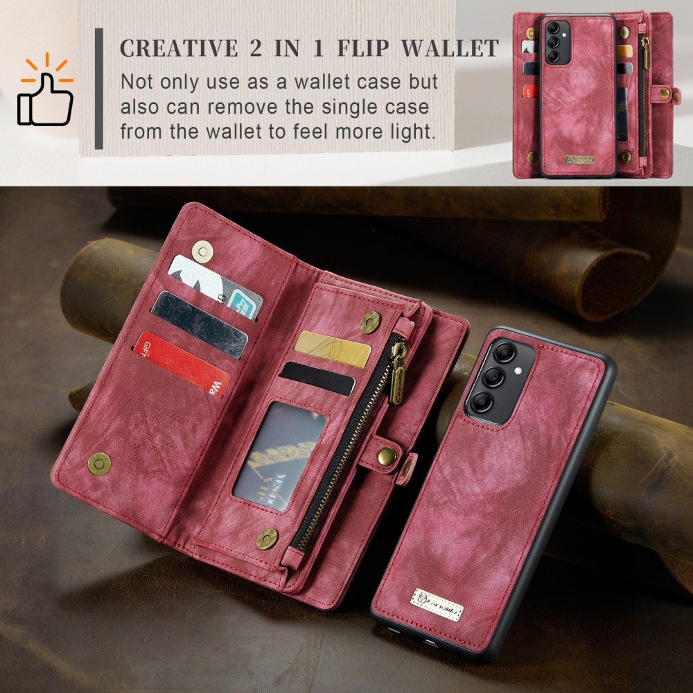 Multi-slot Hoesje Samsung Galaxy A14 Rood