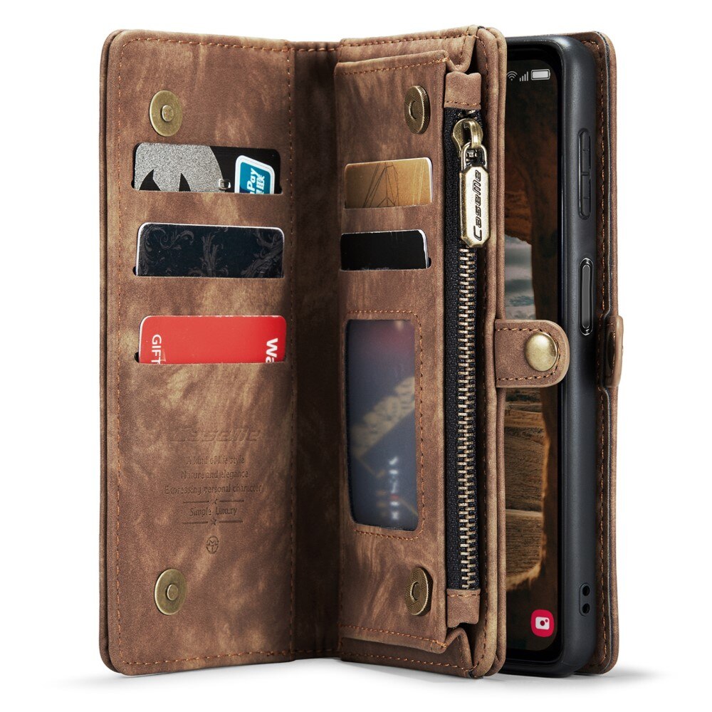 Multi-slot Hoesje Samsung Galaxy A34 Bruin