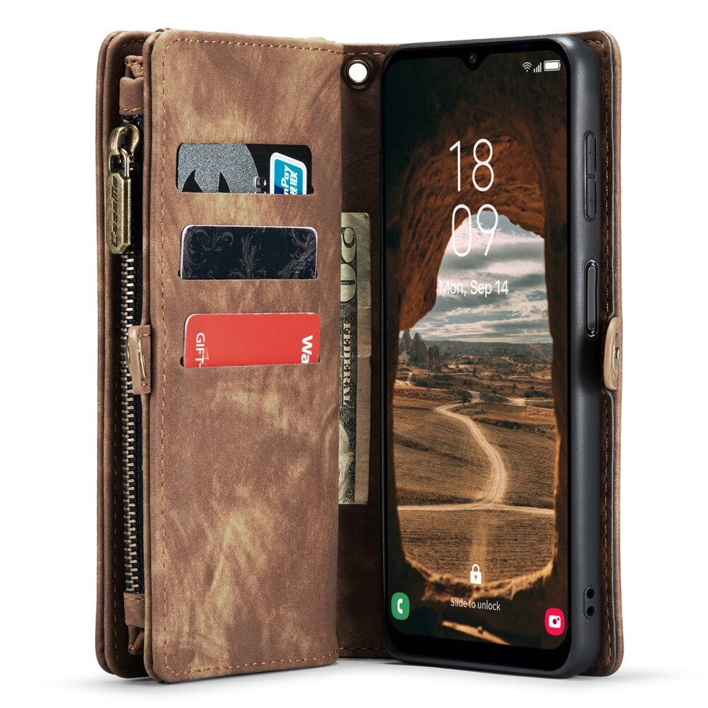 Multi-slot Hoesje Samsung Galaxy A34 Bruin