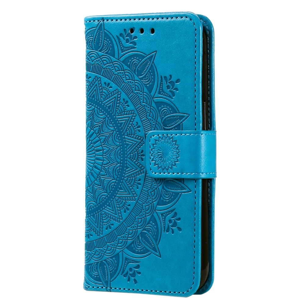 Xiaomi Redmi 12C Leren Mandalahoesje blauw