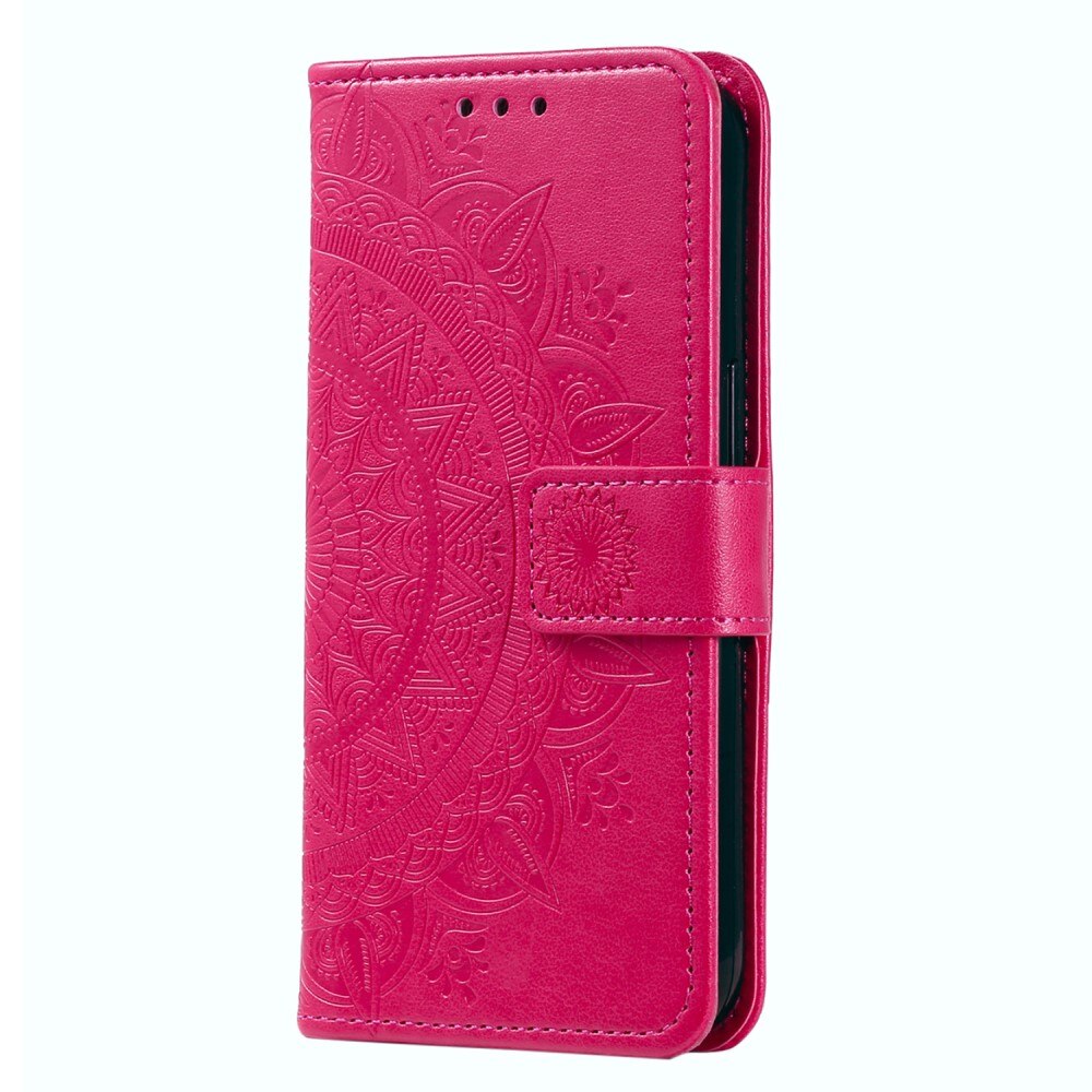 Xiaomi Redmi 12C Leren Mandalahoesje Roze