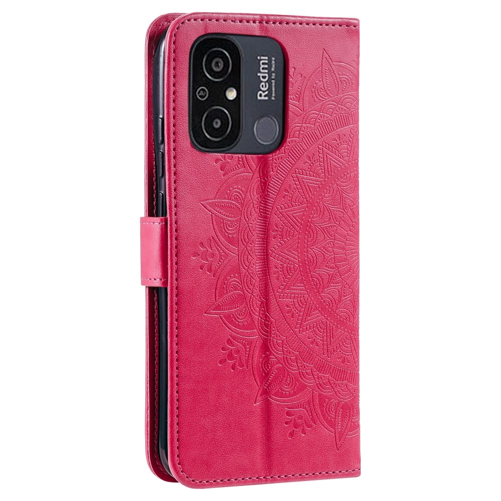 Xiaomi Redmi 12C Leren Mandalahoesje Roze