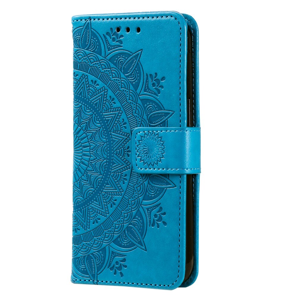 Xiaomi 13 Lite Leren Mandalahoesje blauw