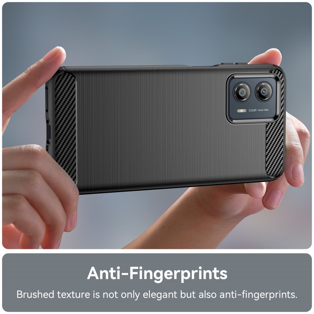 Hoesje TPU Brushed Motorola Moto G53 Zwart