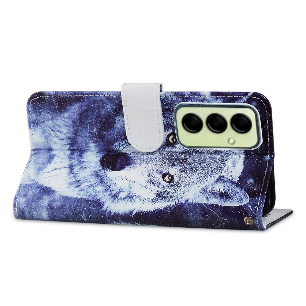 Samsung Galaxy A14 Smartphonehoesje blauwe wolf