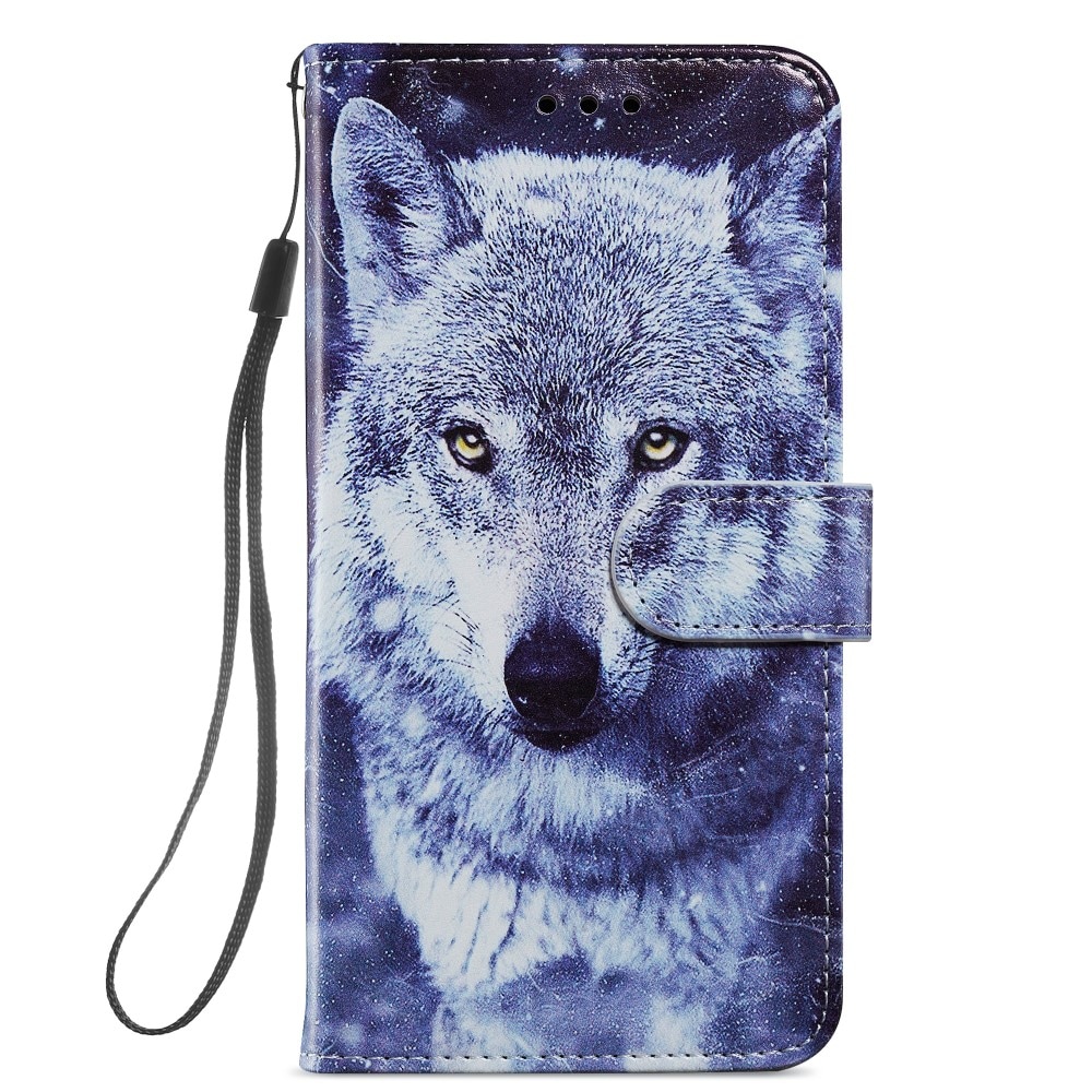Samsung Galaxy A14 Smartphonehoesje blauwe wolf