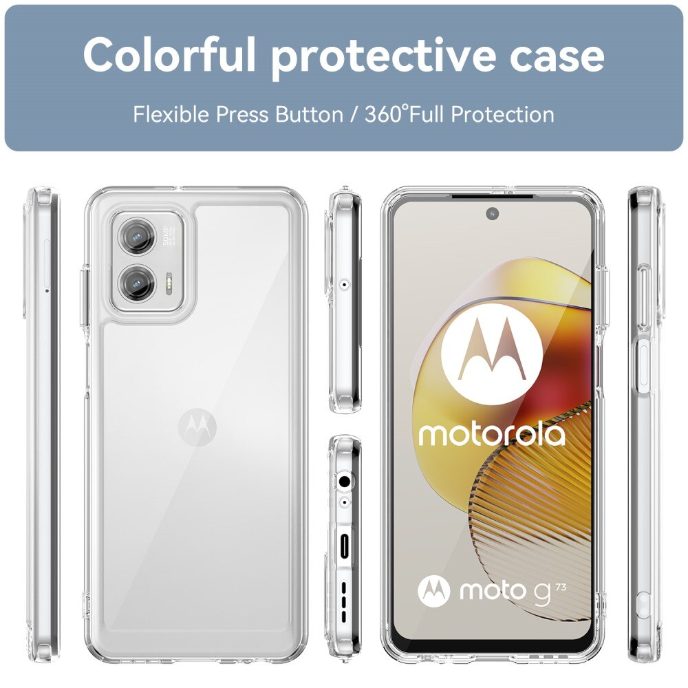 Crystal Hybrid Case Motorola Moto G73 transparant