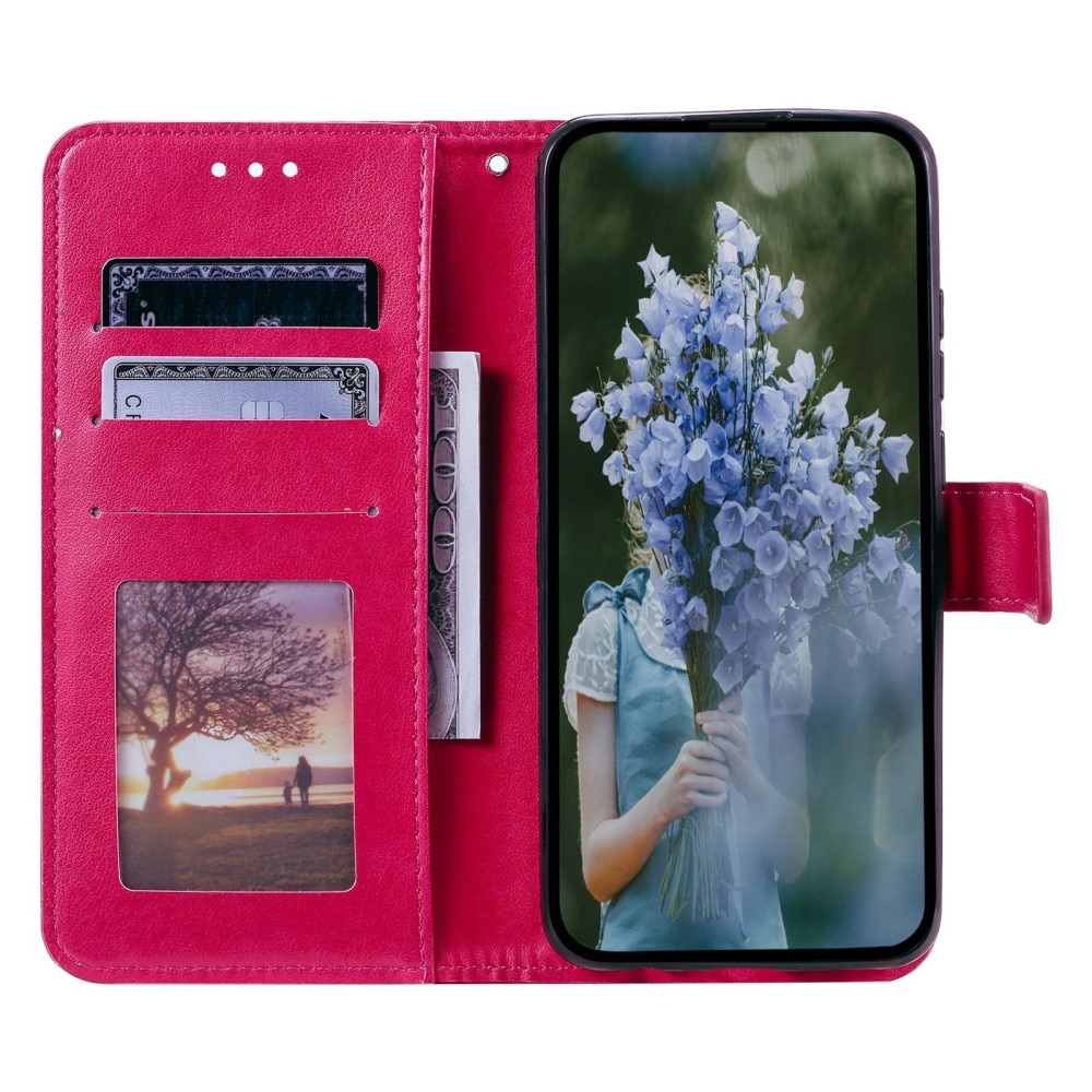 Sony Xperia 10 V Leren Mandalahoesje Roze