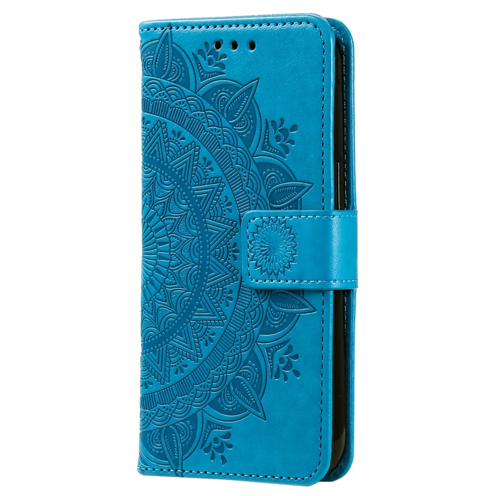 Sony Xperia 1 V Leren Mandalahoesje blauw