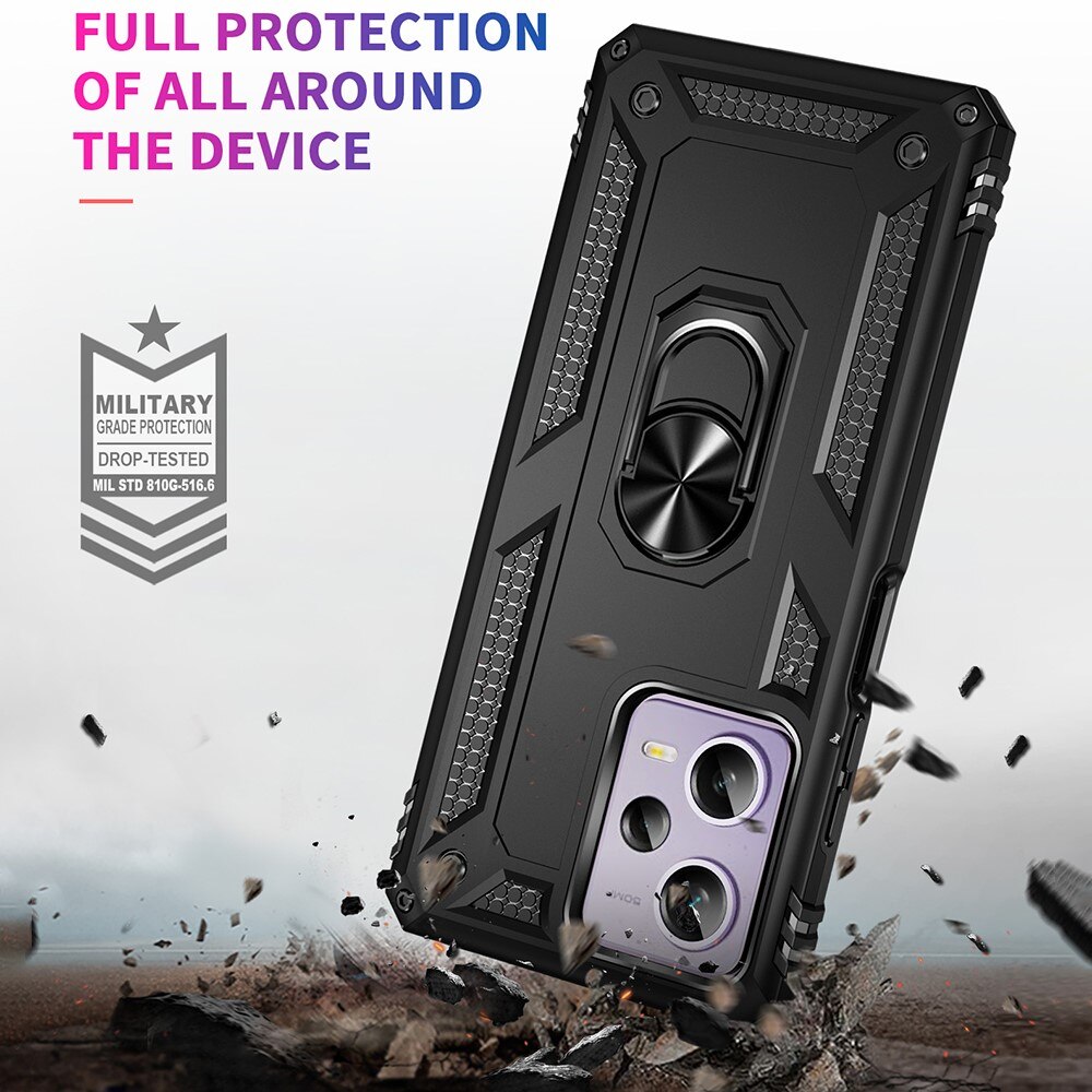 Xiaomi Redmi Note 12 Pro 5G Hybridcase Tech Ring zwart