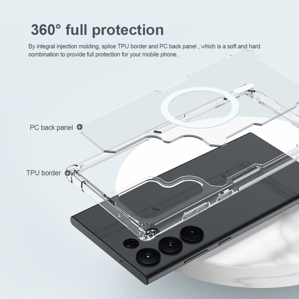 Nature Pro Case MagSafe Samsung Galaxy S23 Ultra transparant