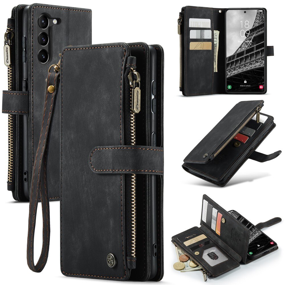 Bookcover hoesje Rits Samsung Galaxy S23 zwart