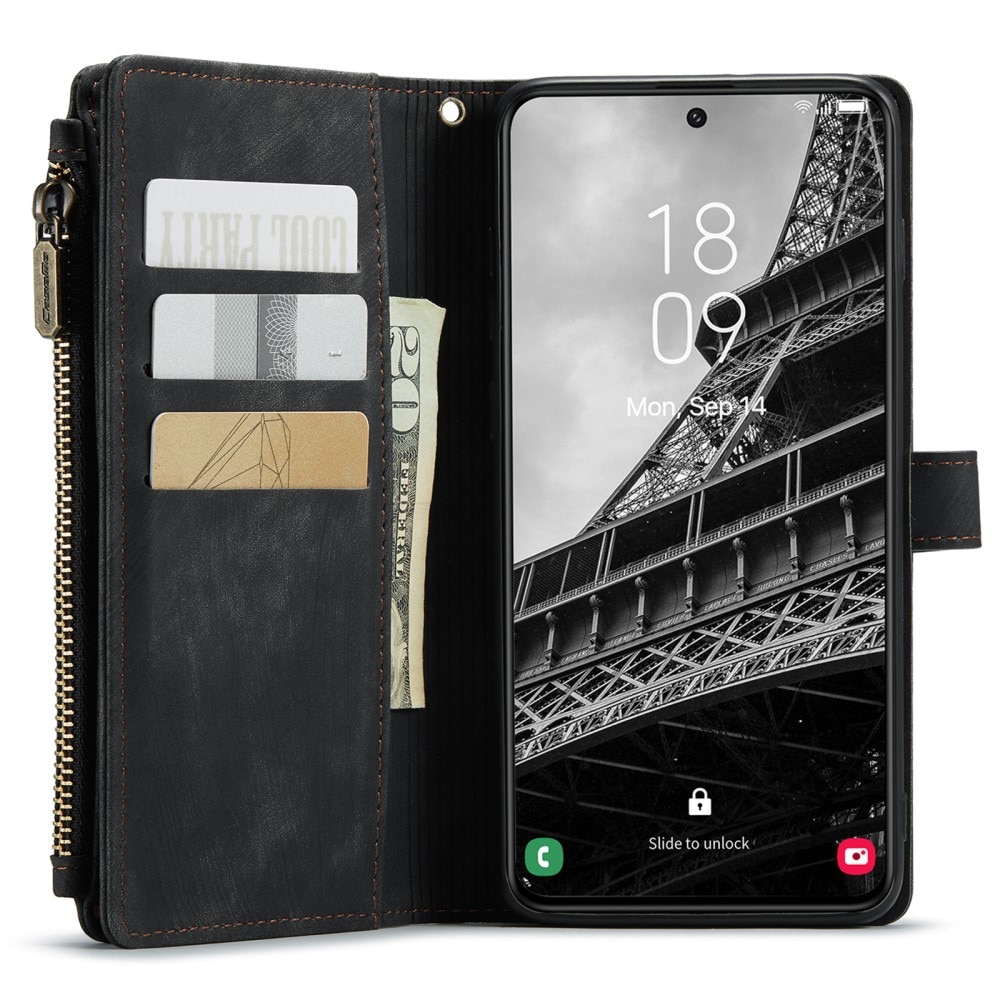 Bookcover hoesje Rits Samsung Galaxy S23 zwart