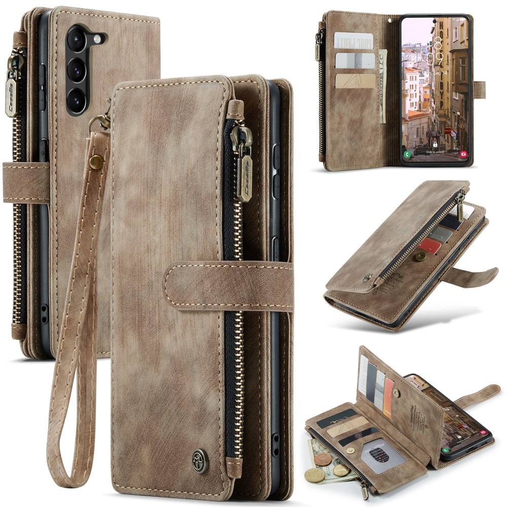 Bookcover hoesje Rits Samsung Galaxy S23 bruin