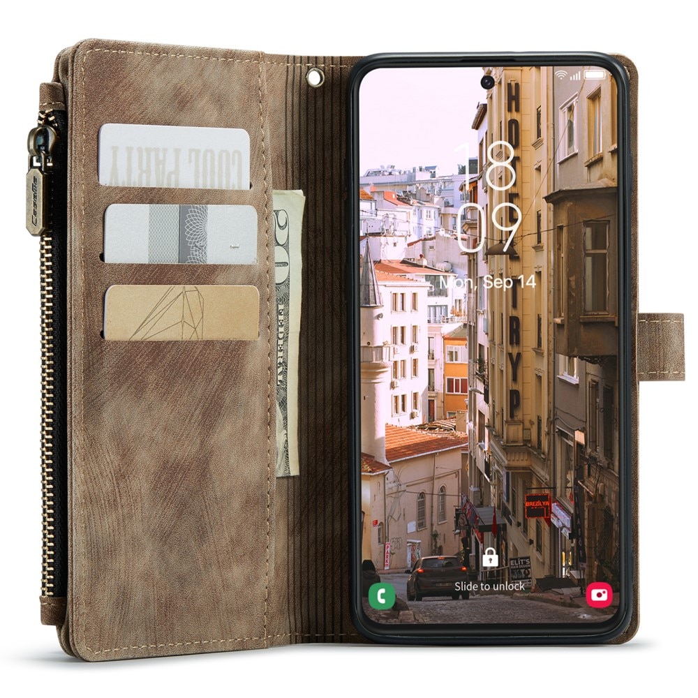 Bookcover hoesje Rits Samsung Galaxy S23 bruin