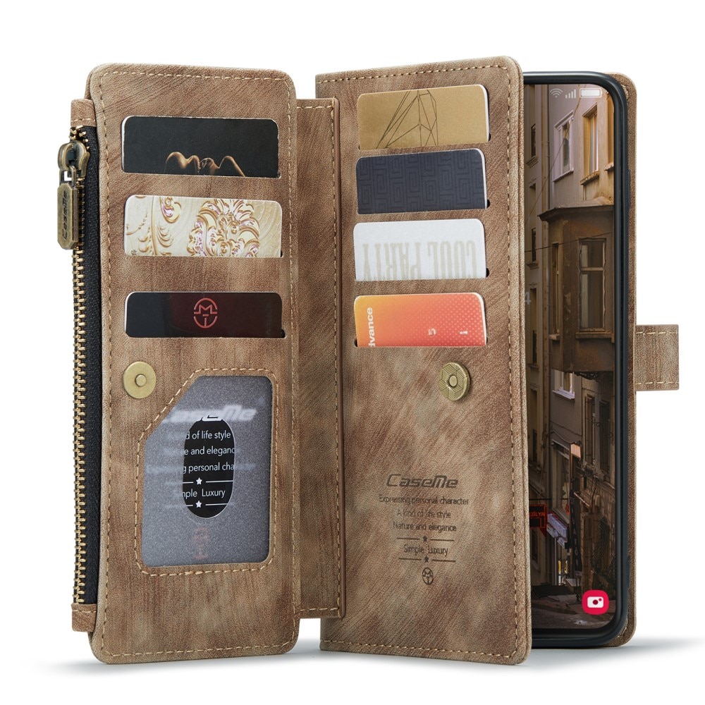 Bookcover hoesje Rits Samsung Galaxy S23 bruin