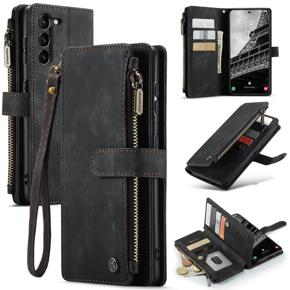Bookcover hoesje Rits Samsung Galaxy S23 Plus Zwart
