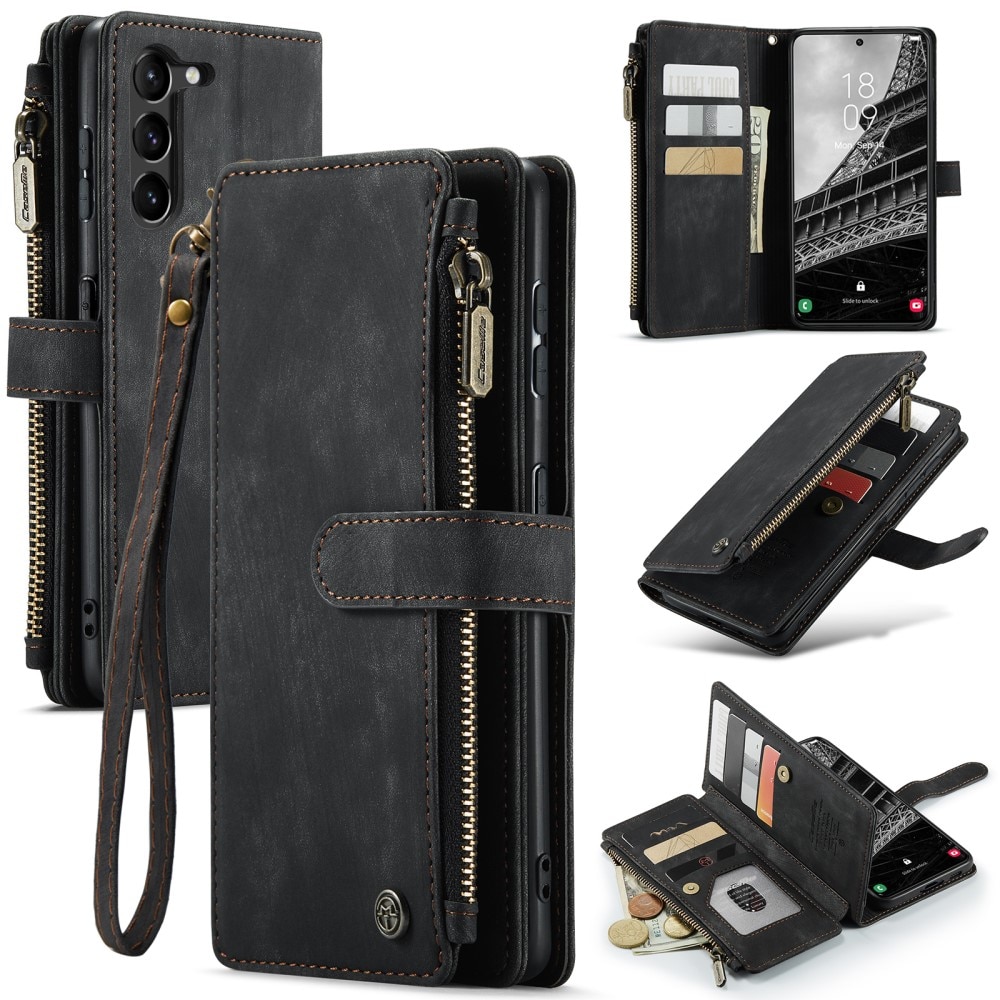 Bookcover hoesje Rits Samsung Galaxy S23 Plus zwart