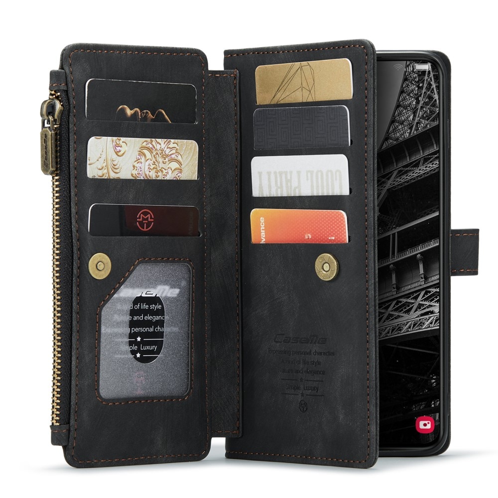 Bookcover hoesje Rits Samsung Galaxy S23 Plus Zwart
